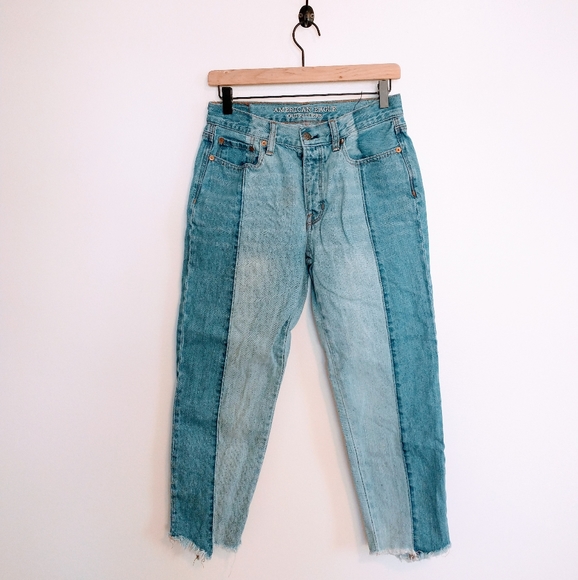 American eagle jeans two toned. Vintage hi rise size 6 - Picture 2 of 8